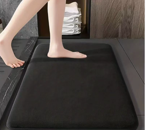 Absorbent Velvet Bathroom Floor Mat